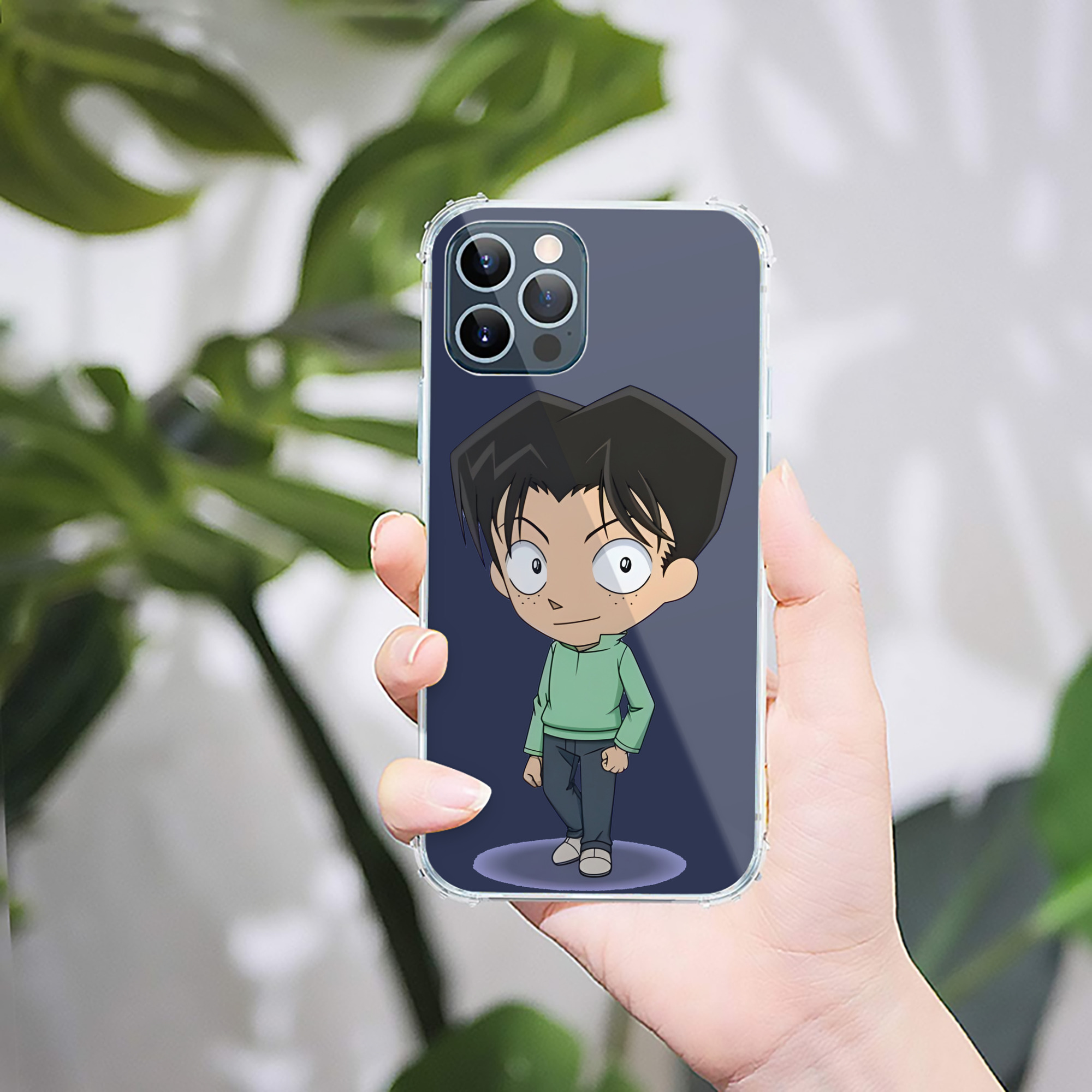 （画像用） 名探偵コナン 円谷 光彦 つぶらや みつひこ Detective Conan Mitch Tennyson 【iPhone 12シリーズ対応】透明スマホケース（クリアソフトケース）